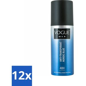 Vogue Anti-Transpirant Nordic Blue 150 ml - Voordeelverpakking - 12 stuks