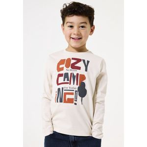 GARCIA - T-shirt - Wit - Longsleeve - Ronde Hals - Lange Mouwen - Regular Fit