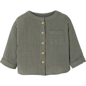 Vertbaudet overhemd met maokraag voor jongens van katoengaas