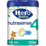 Hero Baby Nutrasense 4 (2+ Jaar) - Flesvoeding - 1 x 700gr - Peutermelk - met Melkvet - Palmolie Vrij