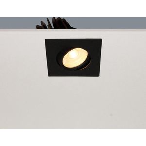 Artdelight - Inbouwspot Venice DL 2608 - Zwart - LED 8W 2700K - IP44 - Dimbaar