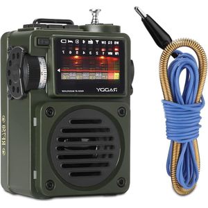 Raddy RF750 Draagbare Korte Golfradio - AM/FM/SW-radio - Oplaadbaar - Blauw - Compact