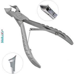 MEDLUXY® - Nageltang Koptang - Half Rond 'Half Moon' - Scherp en Afgeronde Punt - 12 cm - 15 mm - PN0644 - Kopknipper, Dwarssnittang, Nagelknipper