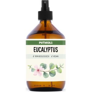 Puturals - Eucalyptuswater - 500ml - Spray voor Huid en Haar - 100% Biologisch - Puur en Vegan
