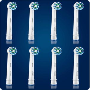 Oral-B CrossAction Vervangende Opzetborstels Voor Elektrische Tandenborstels x8