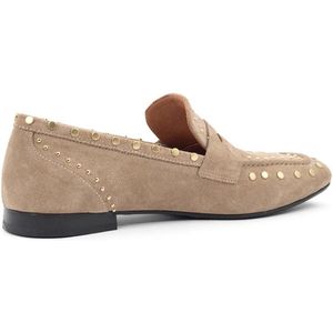 Babouche - Avery - Dames Loafers - Beige - Suède - Instappers