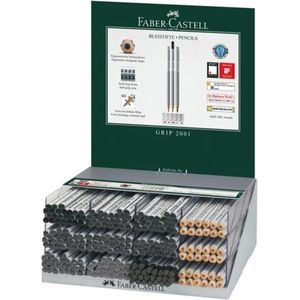 Faber-Castell grafietpotloden - GRIP 2001 - display met 252 stuks - verschillende hardheden - FC-117060