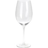 Excellent Houseware Wijnglazen set - 4 stuks - glas - transparant - 540 ml