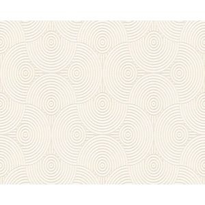 FANTASIE CIRKEL BEHANG - Beige Creme Zilver Metallic - AS Creation Esprit 13
