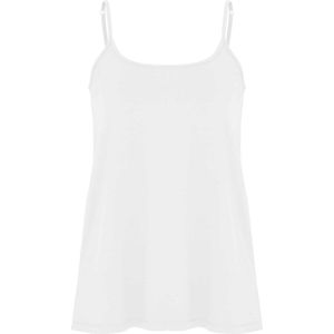 YOEK - Top - Wit - Spaghettibandjes - Normale Pasvorm - Mouwloos