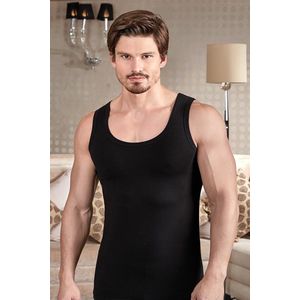 2pack - Berrak Heren onderhemd-Onderhemden - 2pack 100% Katoen - Heren ondergoed - Onderhemden - Mouwloos Tanktop heren - Ronde hals - Perfecte Pasvorm - Fitness Top - Gym Tank - sport singlet voor heren - 1 St Ronde hals - Zwart - Maat XL