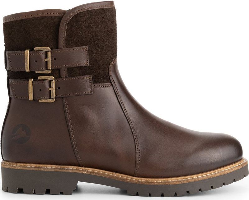 Travelin' - Elva - Enkellaars - Donkerbruin - Wolgevoerd