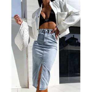 Estee Brown Spring Summer 2024Light Denim Long Skirt -Denim- Dames rok - Maat L