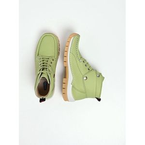 Wolky Dames Hoge veterschoenen 04700 Jump Summer Groen