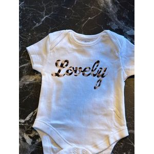 Baby romper Lovely – wit katoen – unisex – ideaal kraamcadeau