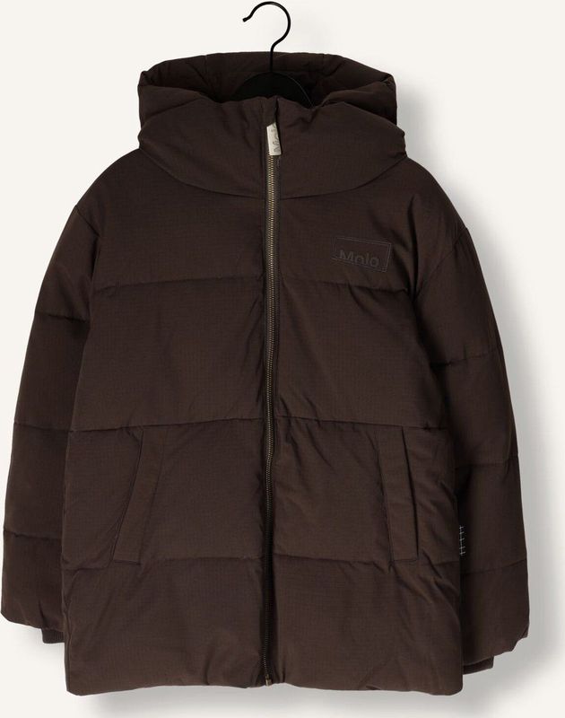 Molo Gevoerde Jas - Hilo - Dark Cocoa - Molo - 8 jaar (128) - Donsjassen