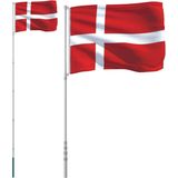 vidaXL-Vlag-met-vlaggenmast-Denemarken-5,55-m-aluminium