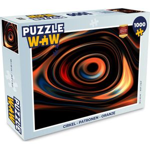Puzzel Cirkel - Patronen - Oranje - Legpuzzel - Puzzel 1000 stukjes volwassenen