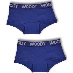 Woody Meisjes duopack shorts – donkerblauw – 192-1-SHO-Z/898 – maat 98