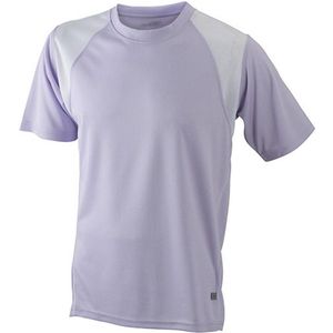 James and Nicholson Kinderen/Kinderen Junior Running Top (Lila/Wit)