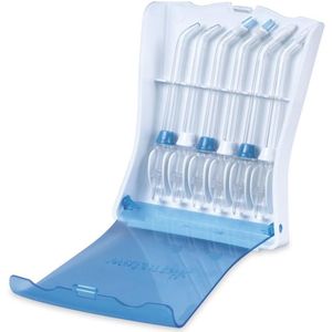 Waterflosser Vervangingstips in Opbergcase - Classic, Orthodontische en Plaque Seeker Tips - 6 Stuks