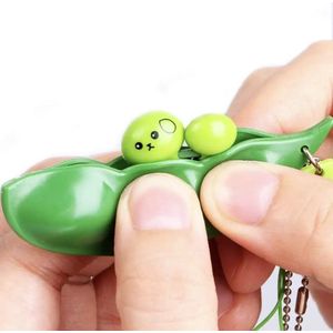 Fidget Bean - Pea popper - set van 5 stuks - Fidget keychain - Pop it - Squeeze it - Erwten - Bonen Fidget - pop up Fidget - Anti Stress speelgoed - Sleutelhanger