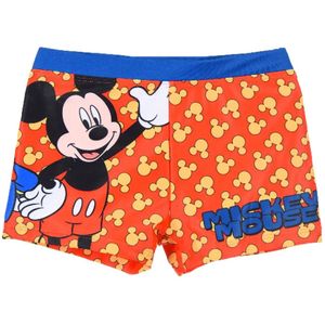 Donald Duck en Mickey Mouse - Zwembroek - Maat 98 - Rood - Disney - Zwemshort