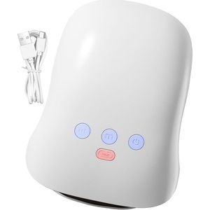 Handmassageapparaat met warmte - Draadloze hand- en vingermassageapparaat voor mannen en vrouwen, lichtgewicht verwarmingsapparaat met 3 snelheden, verlicht spierspanning, handverzorgingsfunctie