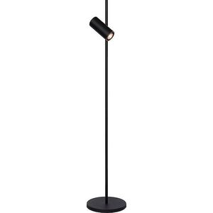 Atmooz - Vloerlamp Sinclair - Staande Lamp - Stalamp - Woonkamer - Zwarte buitenkant - Gouden binnenkant - Hoogte 150cm - Metaal