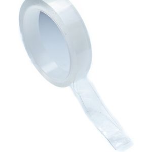 1 Pak Dubbelzijdige tape 1 Meter Breedte 1cm Nano Tape Doorzichtig waterproof EXTRA STERK! Transparant wit plakband voor klussen plakken herbruikbaar muurtape herbruikbare montage tape montagetape