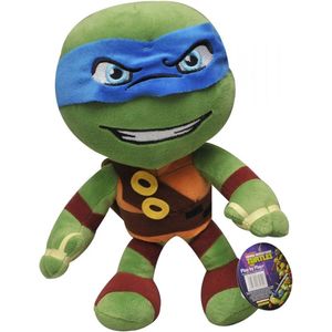 Leonardo (Blauw) Teenage Mutant Ninja Turtles Pluche Knuffel 30 cm {Nickelodeon Plush Toy | Speelgoed knuffeldier knuffelpop voor kinderen jongens meisjes | Michelangelo, Leonardo, Donatello, Raphael}