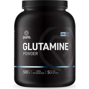 PURE Glutamine Powder - 500gr - 100% zuiver - l-glutamine poeder - aminozuren