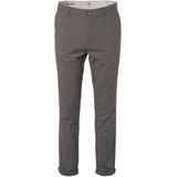 No Excess Broek Linnen Pied de Poule Khaki (957070210 - 043)