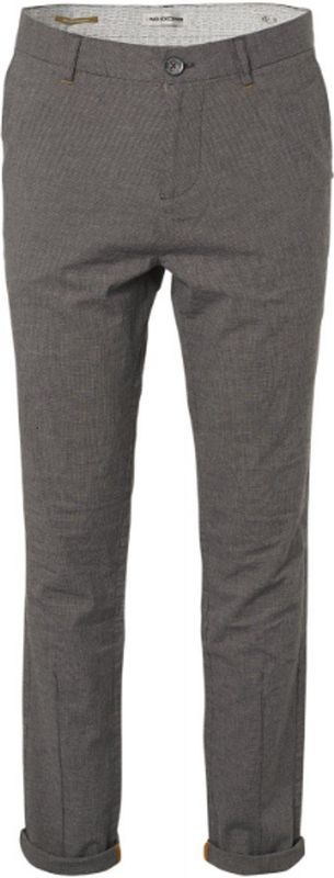 No Excess Broek Linnen Pied de Poule Khaki (957070210 - 043)