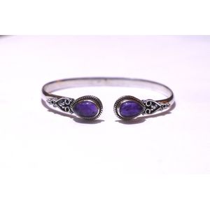 Dark Amethyst Heart armband