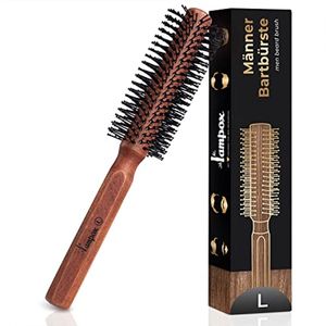 Ronde baardborstel voor heren - Perfect voor middelgroot en lang haar