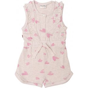 Frogs and Dogs - Jumpsuit - Offwhite/Pink - Maat 50/56