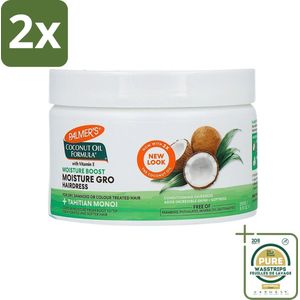 Palmers - Cremespoeling - Coconut Oil - Condit Pot - 250 ml - Voordeelverpakking - 2 stuks - Kokosolie conditioner - Haarvoeding
