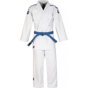 Matsuru Semi Wedstrijd Judopak Wit en blauw geborduurd - 200