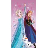 Frozen - Handdoek - Roze - 70x140 cm - 100% Polyester