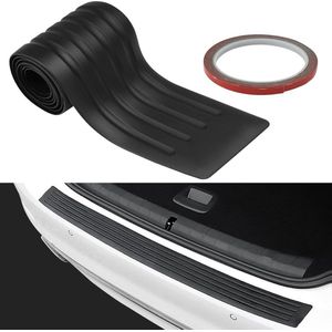 Kofferbak Bescherming -Bumper Rubber strip - Beschermlijst Achterbumper - Kofferbak Beschermer - 90x8cm - Dorpelbeschermer Voor De Kofferbak - Achterklepbekleding - Accessoires Voor De Meeste Auto's, Suv's - Zwart - 1 Stuk