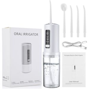 Vitdipy - Waterflosser - Draadloze Monddouche - 3 Standen - 4 Opzetstukken - Oplaadbaar - Waterflosser draadloos - Tandsteen & Tandplak Verwijderaar