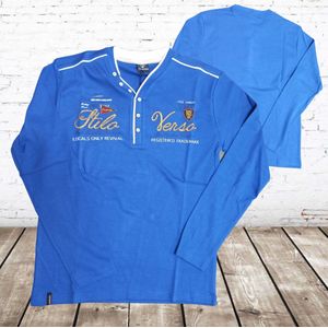 Longsleeve Stilo verso donkerblauw -Violento-M-Longsleeves heren