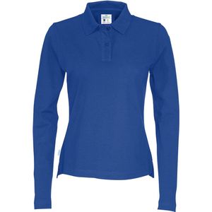 Cottover POLO PIQUE LONG SLEEVE LADY - GOTS GECERTIFICEERD 141017 - Blauw - XS