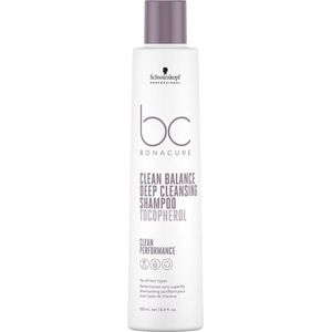 Schwarzkopf Bonacure Clean Balance Deep Cleansing Shampoo 250ml - Normale shampoo vrouwen - Voor Alle haartypes