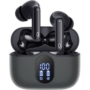 Siltcon - SoundWave Pro - Draadloze Oordopjes - Zwart - Bluetooth 5.3 - Noise Cancelling