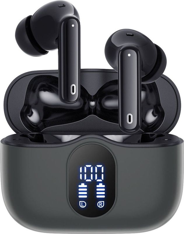 Siltcon - SoundWave Pro - Draadloze Oordopjes - Zwart - Bluetooth 5.3 - Noise Cancelling