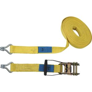 Petex 43192919 Spanband (tweedelig) Trekkracht (lc) vastbinden (enkel/direct)=2500 daN (l x b) 10 m x 50 mm Ratelinrich