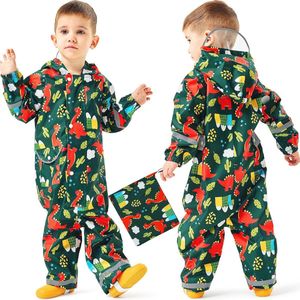 Dierenprint regenjas voor meisjes van 1-9 jaar