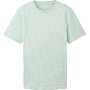 Tom Tailor T-shirt T Shirt Met Allover Print1042039xx12 35488 Mannen Maat - XL